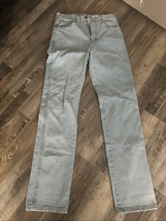Wrangler Denim - Wrangler Women's Straight Leg Jeans Light Blue Denim